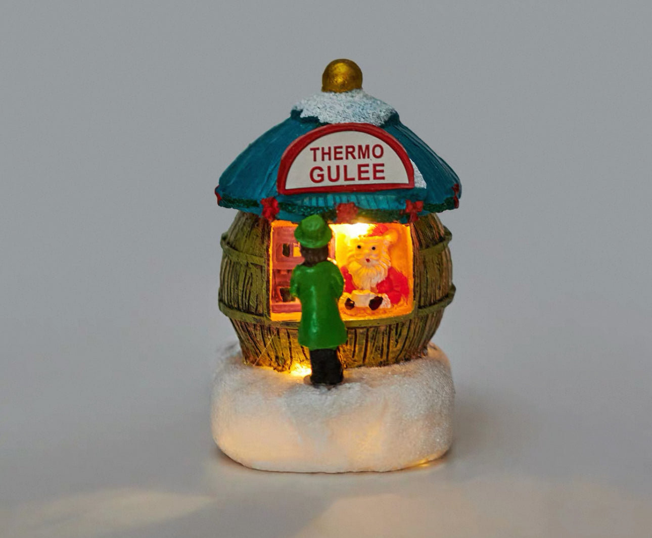 歐式聖誕雪房子小夜燈