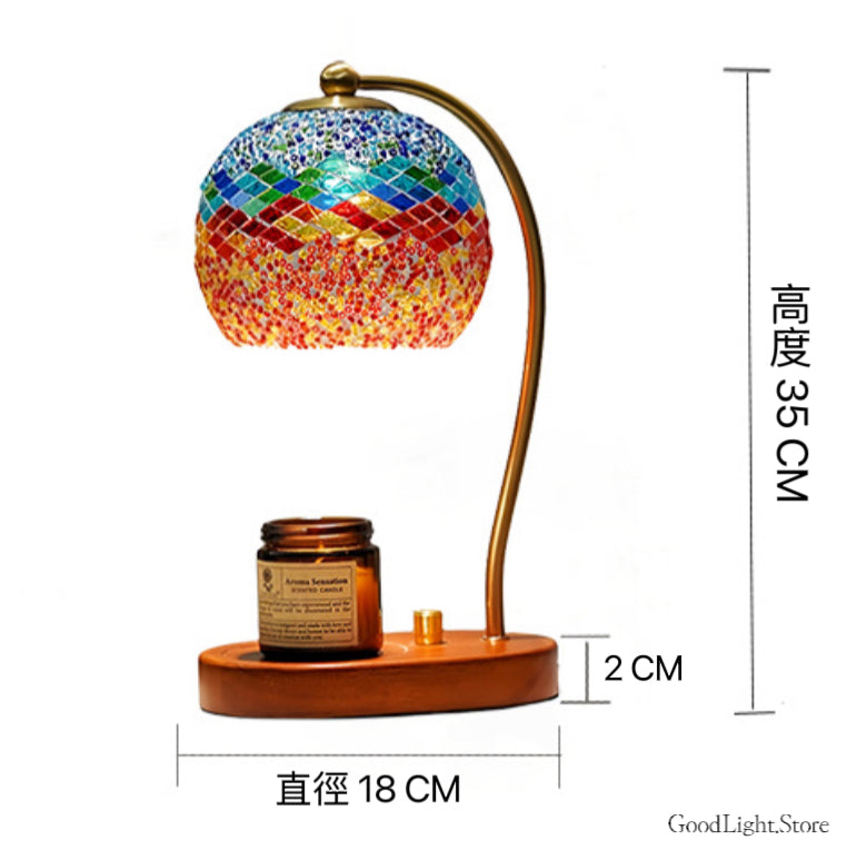 星空彩玻璃融蠟燈