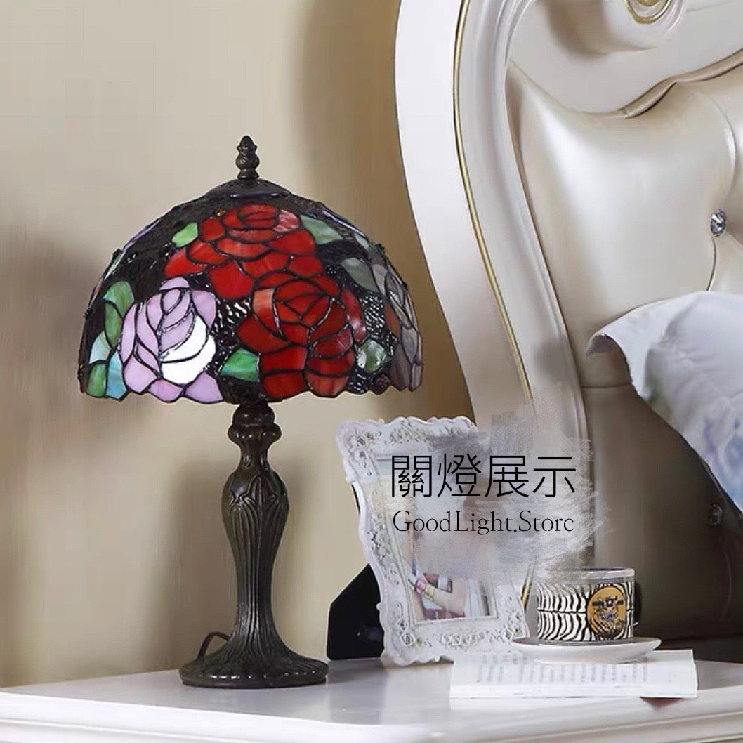 歐式座枱燈【玫瑰花園】