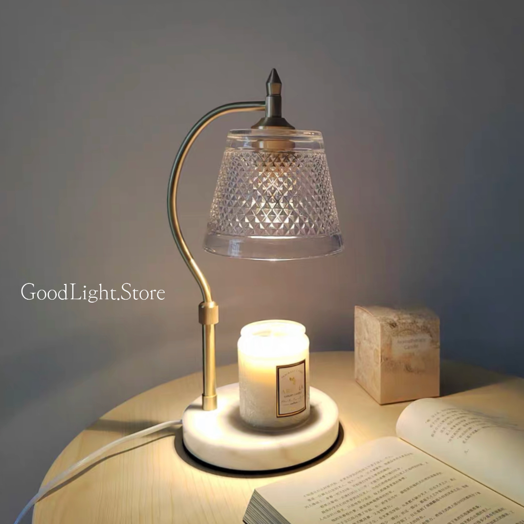 全銅水晶玻璃融蠟燈