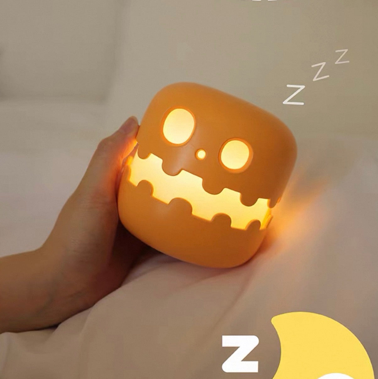 S01 骷髏骨南瓜小夜燈￼