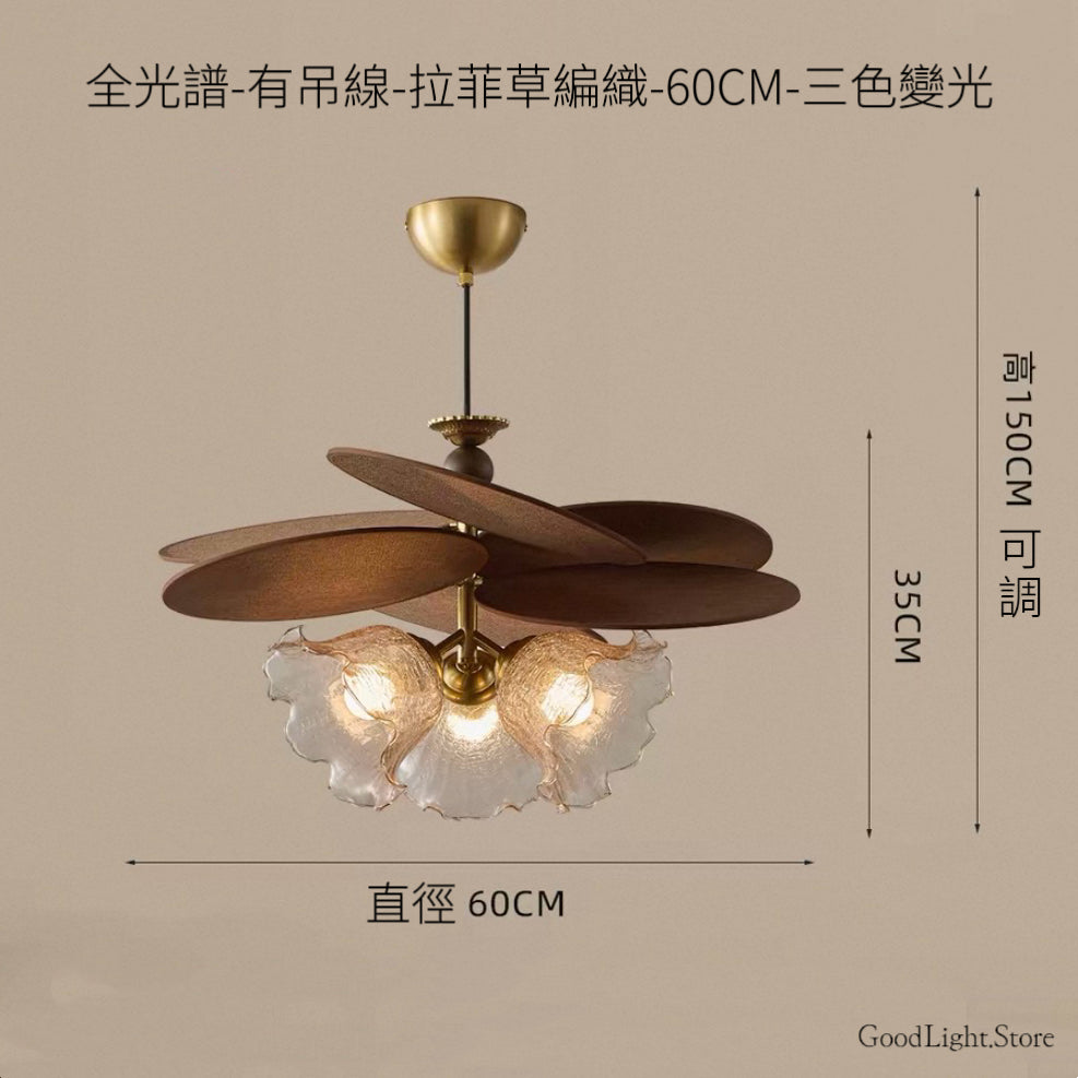 B58 法式玻璃花天花燈40-60CM