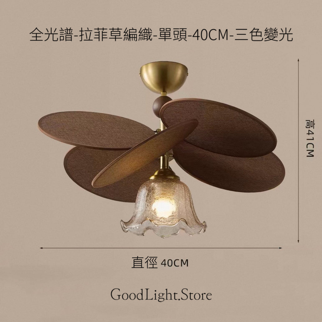 B58 法式玻璃花天花燈40-60CM
