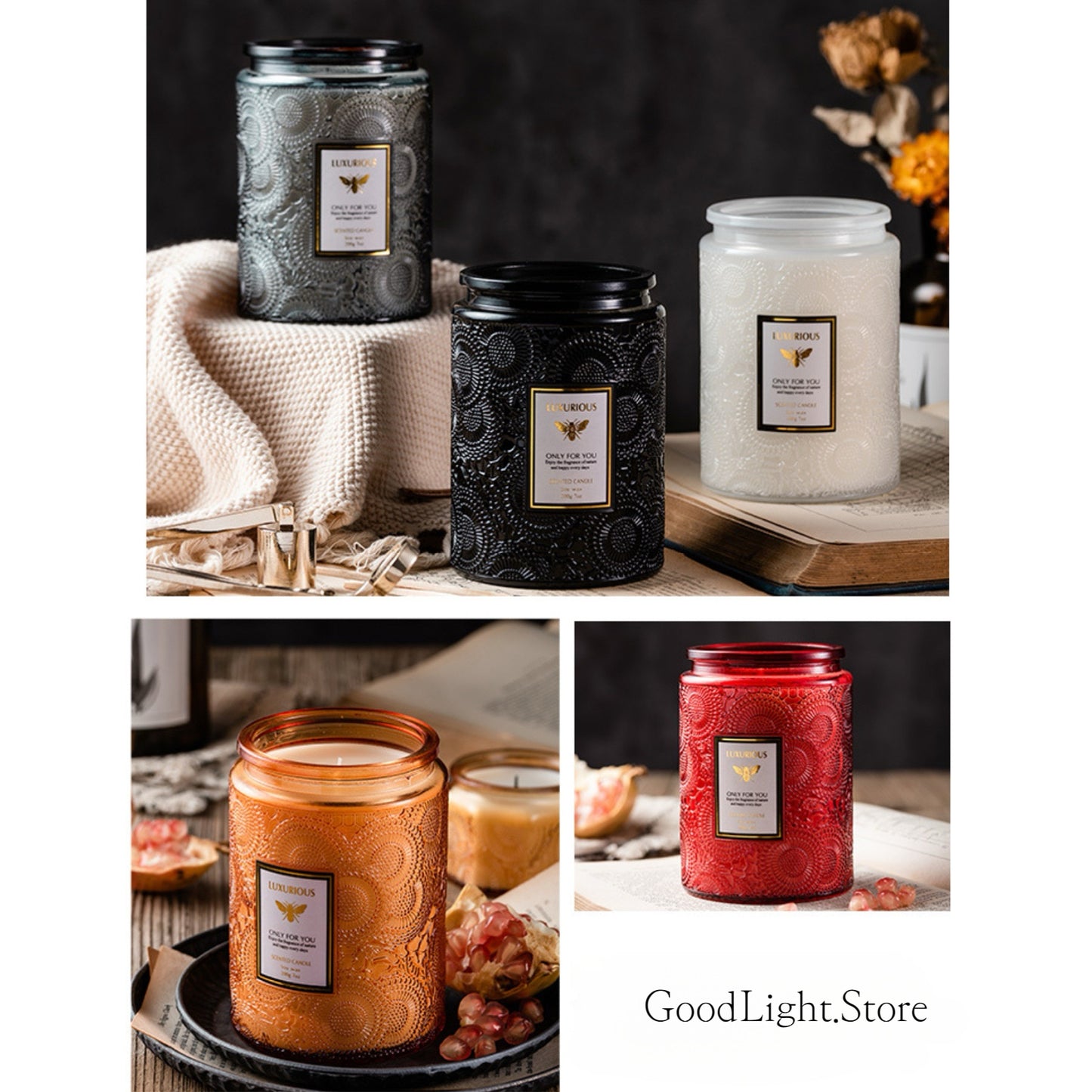 特大號-LUXURIOUS香薰大豆蠟燭