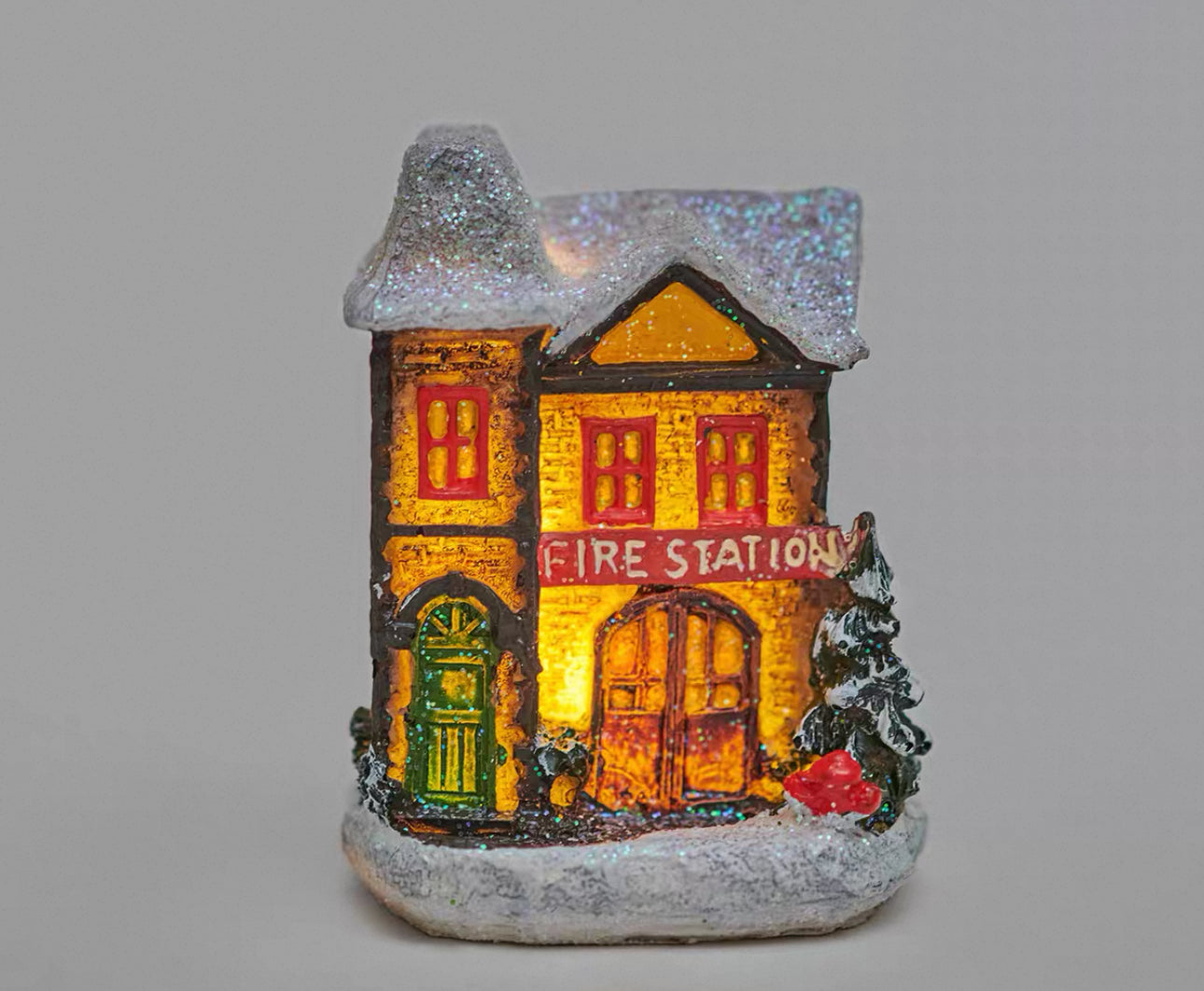 歐式聖誕雪房子小夜燈