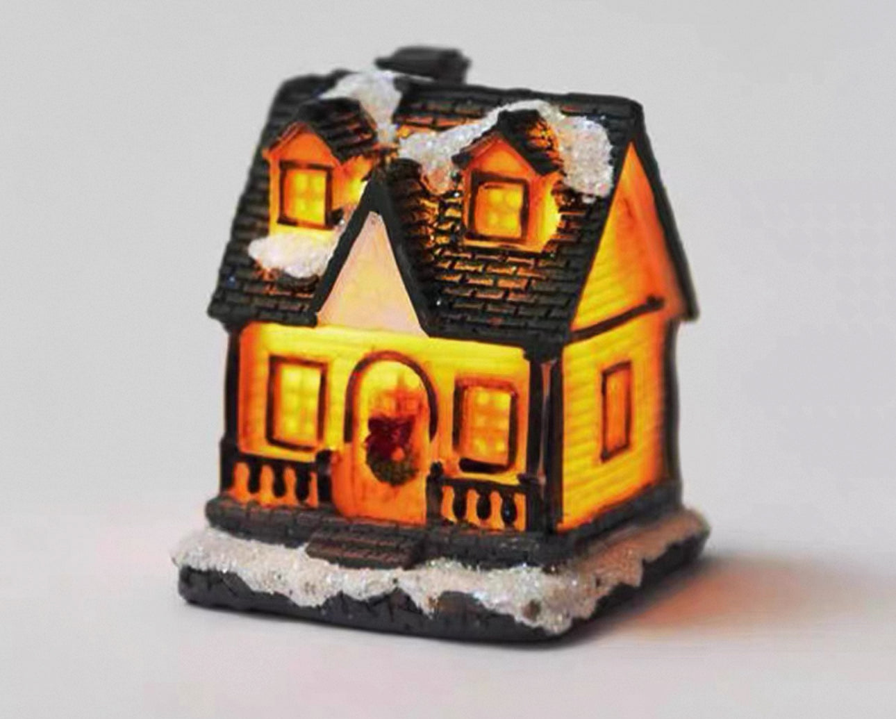 歐式聖誕雪房子小夜燈