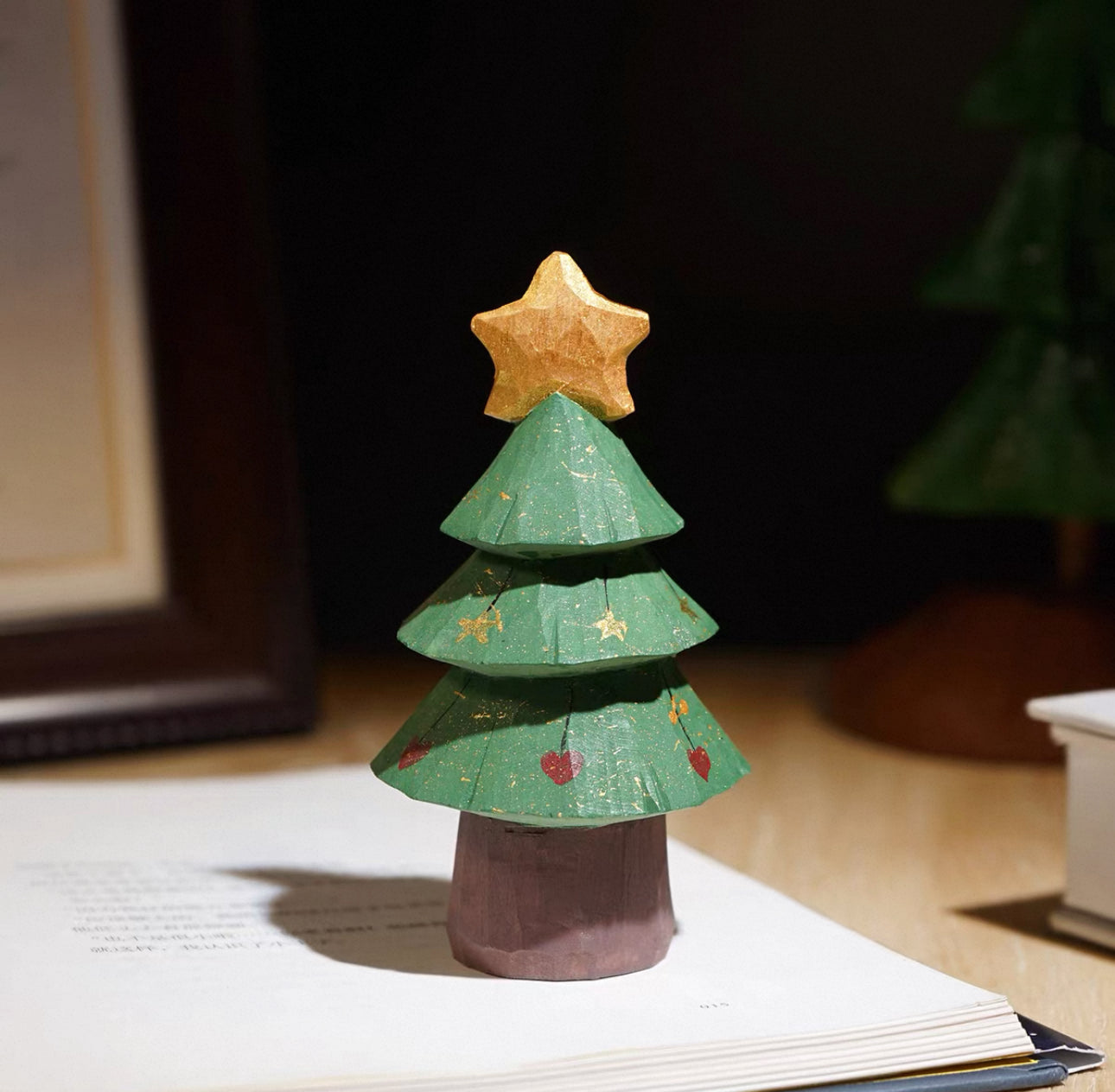 聖誕手製木雕公仔