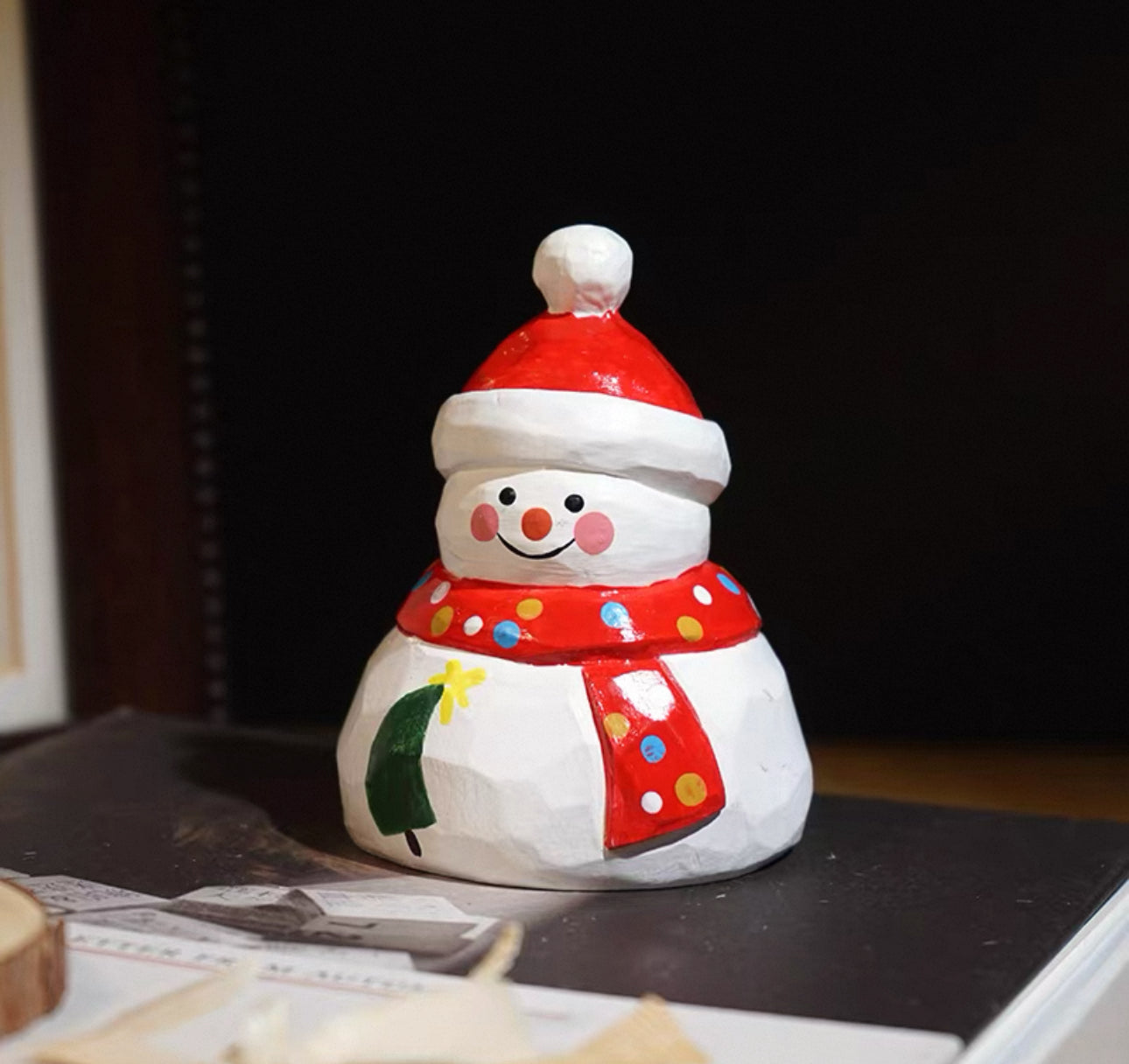 聖誕手製木雕公仔