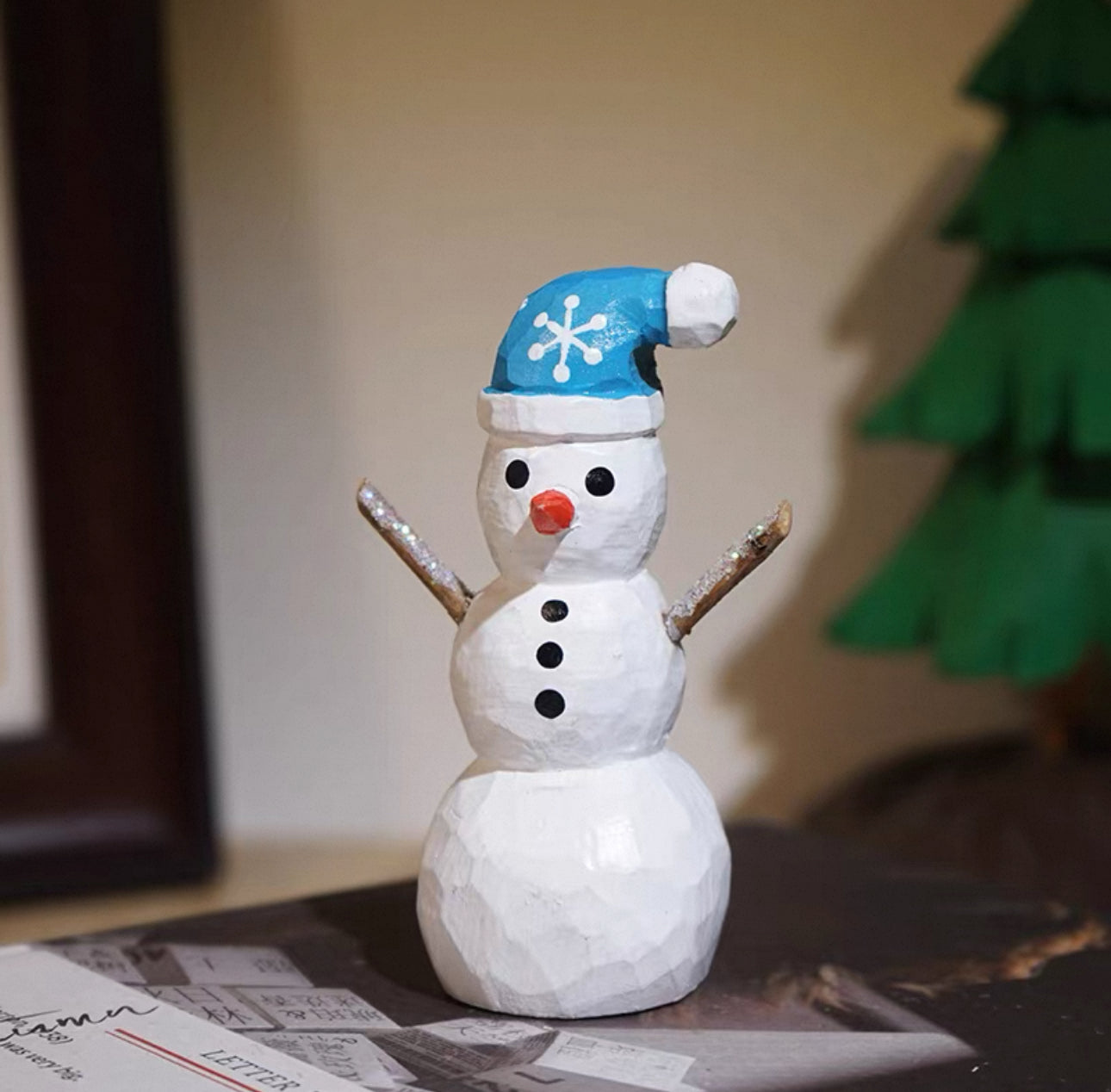 聖誕手製木雕公仔