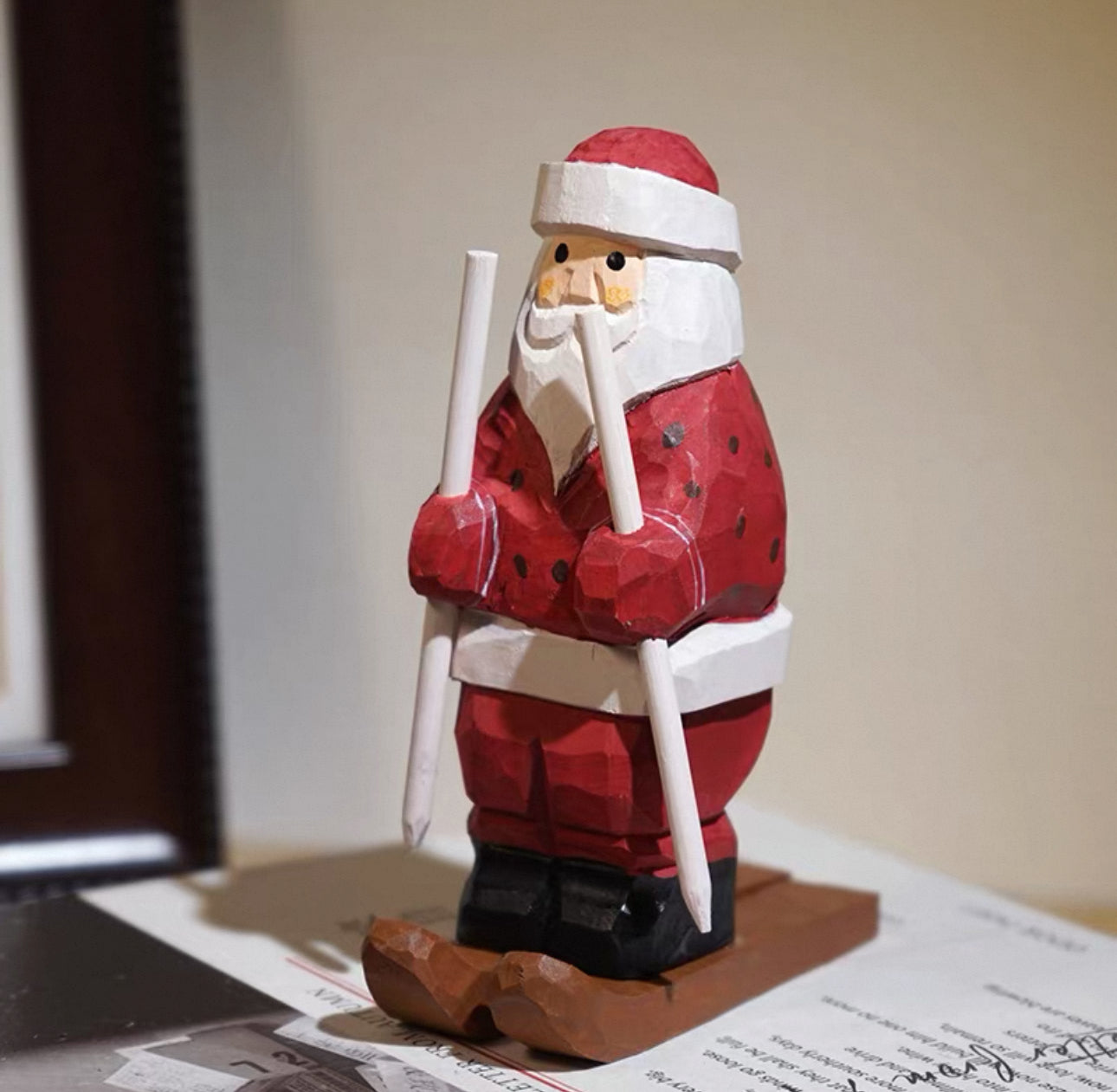 聖誕手製木雕公仔