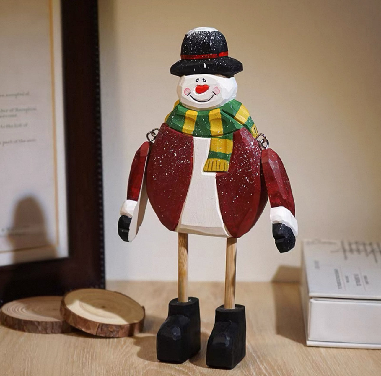 聖誕手製木雕公仔