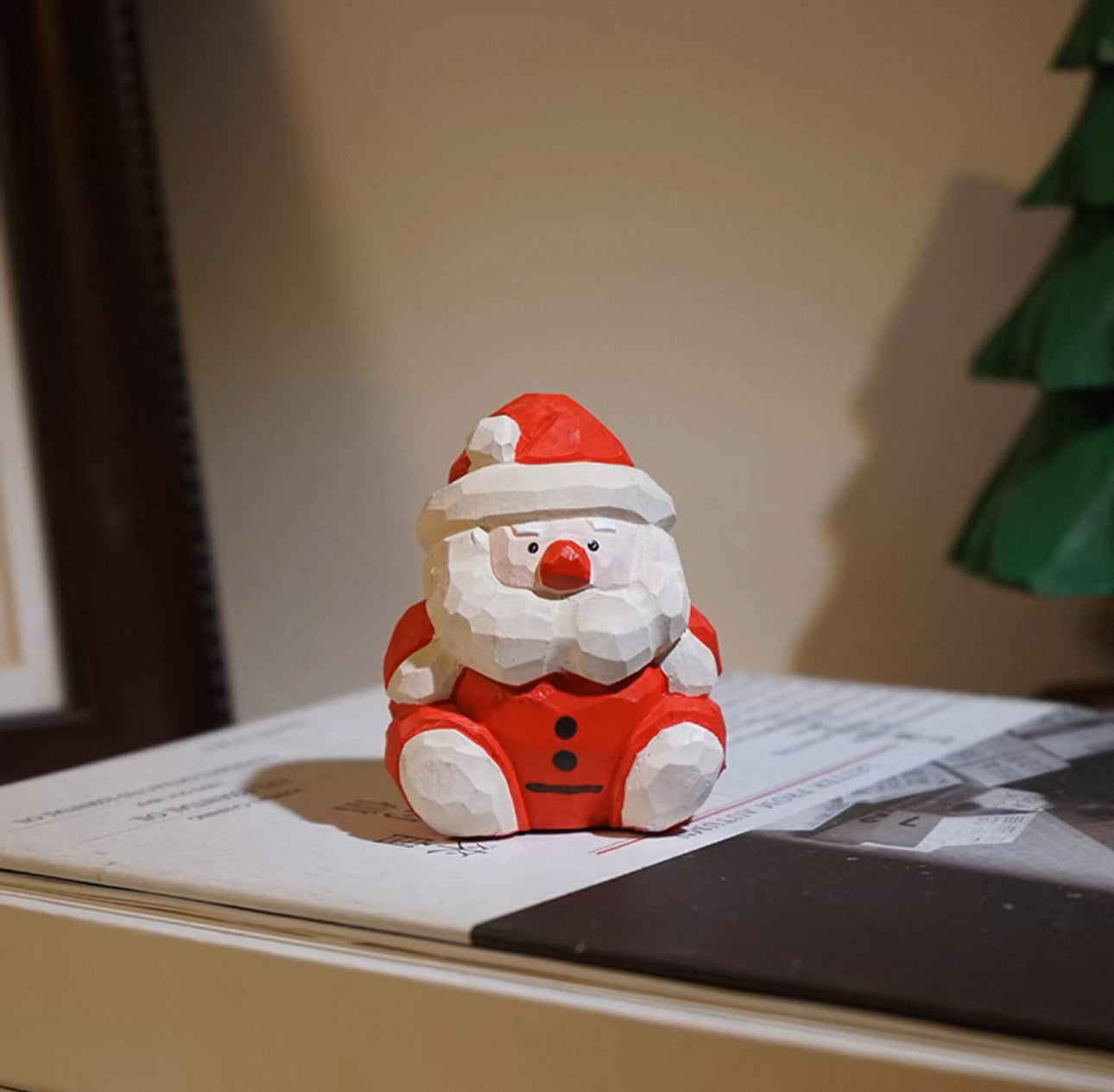 聖誕手製木雕公仔