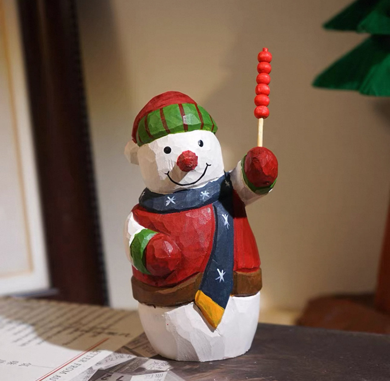 聖誕手製木雕公仔