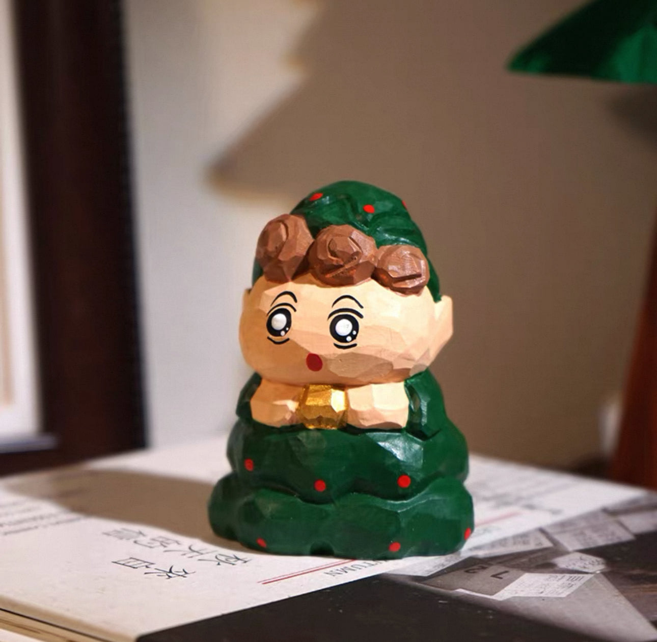 聖誕手製木雕公仔