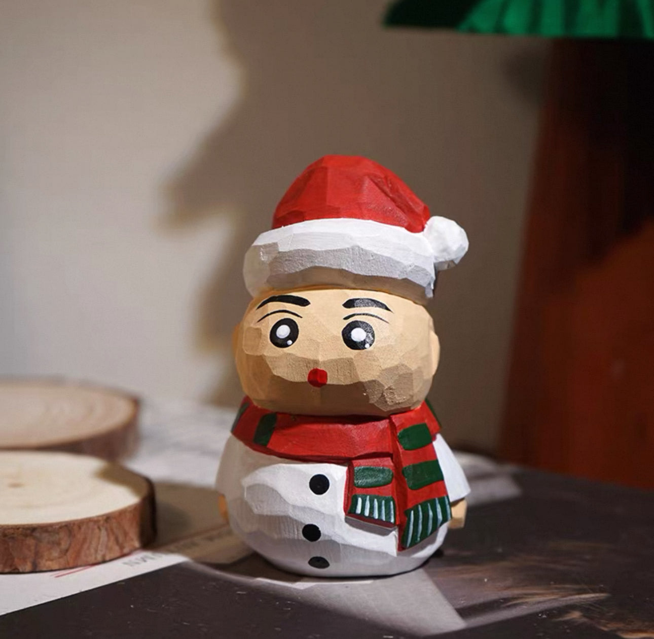 聖誕手製木雕公仔