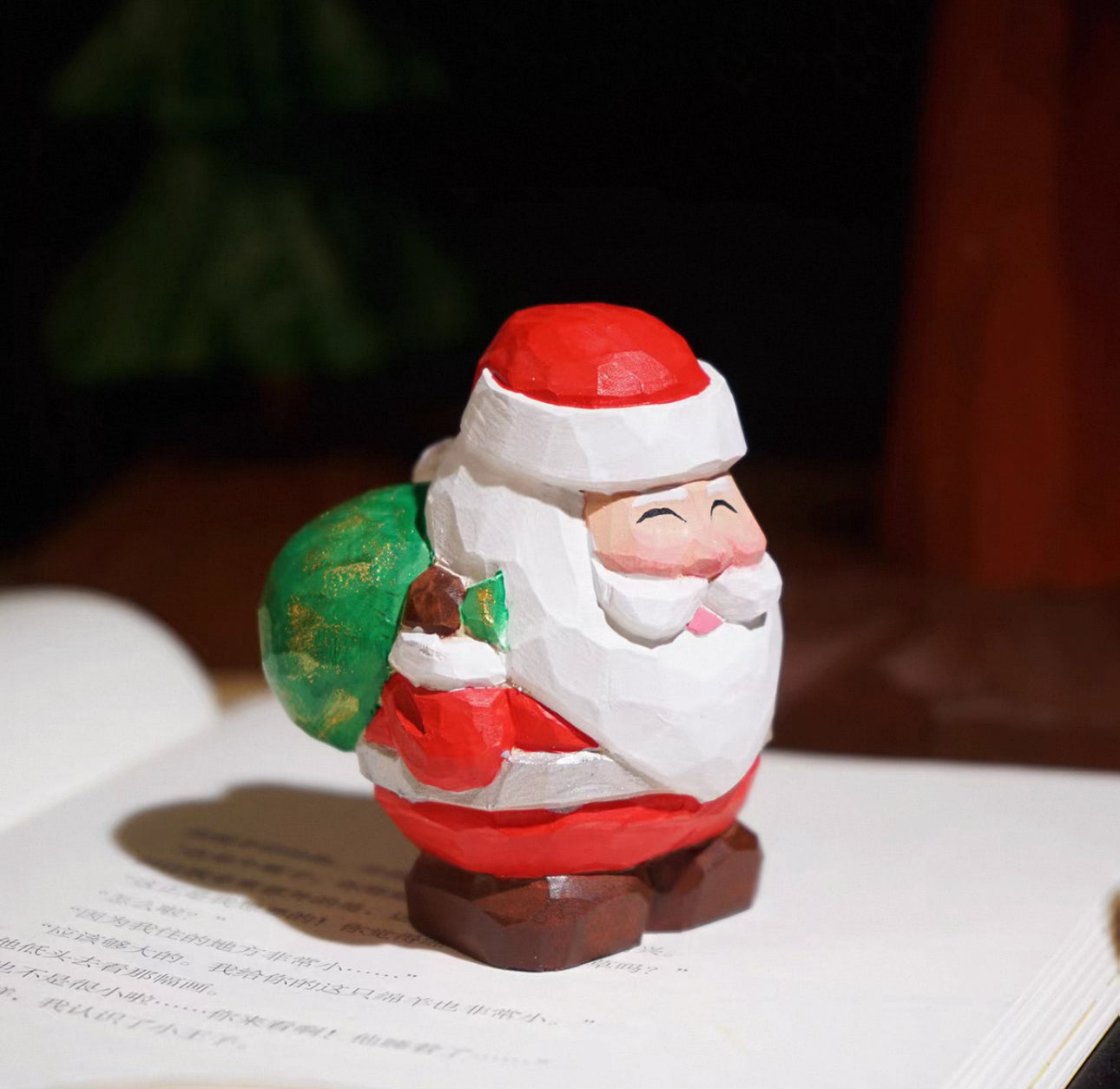 聖誕手製木雕公仔