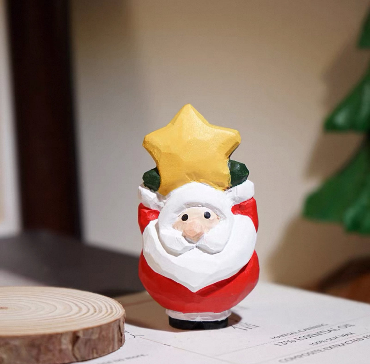 聖誕手製木雕公仔