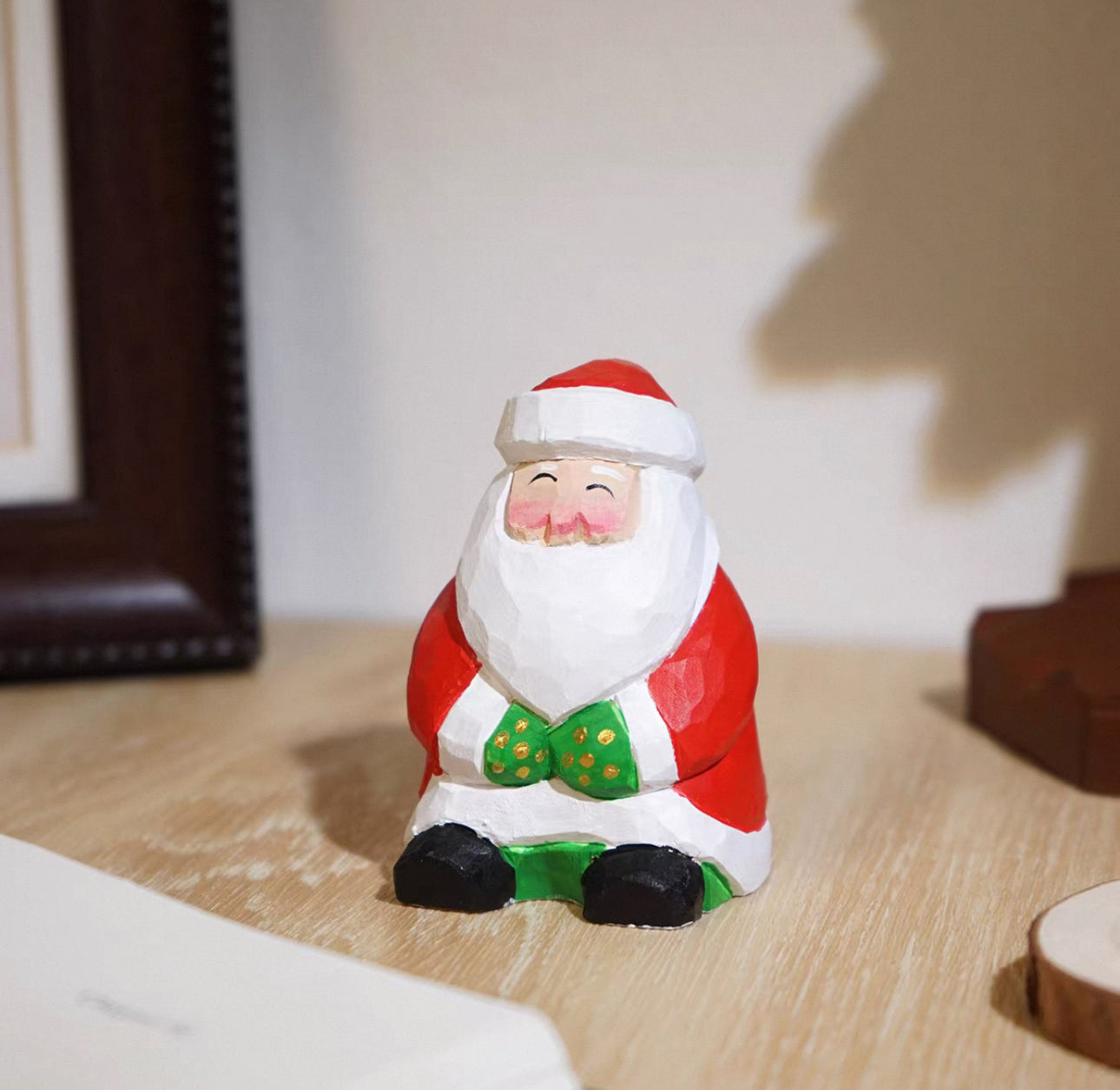 聖誕手製木雕公仔