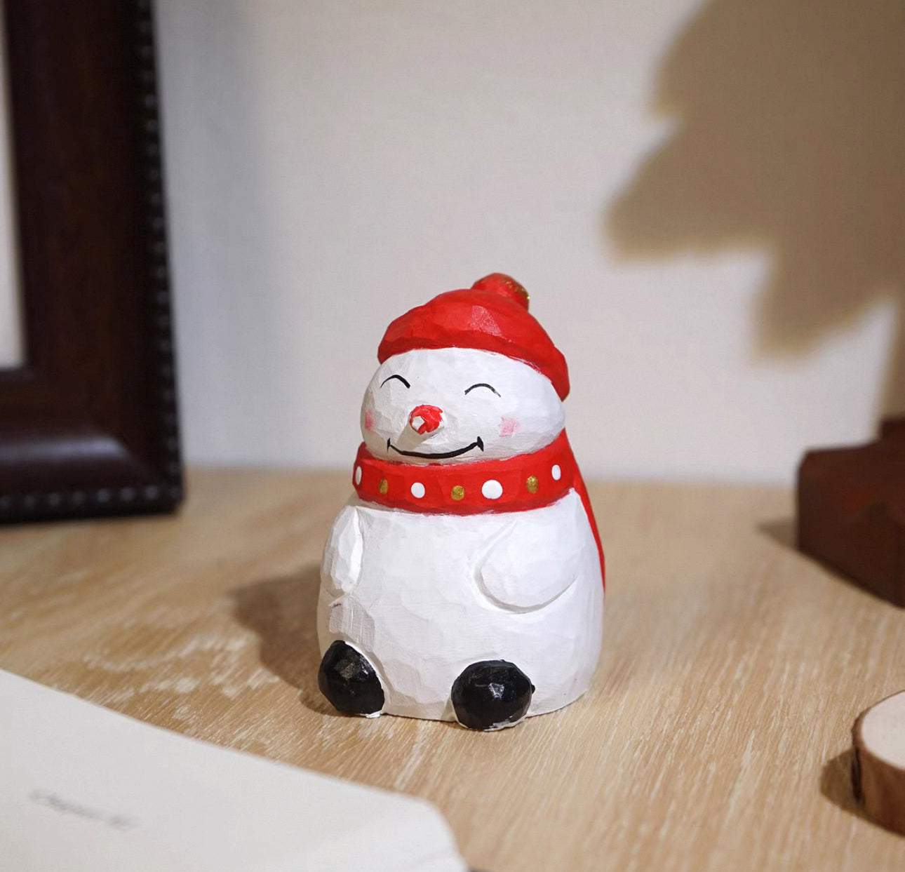 聖誕手製木雕公仔