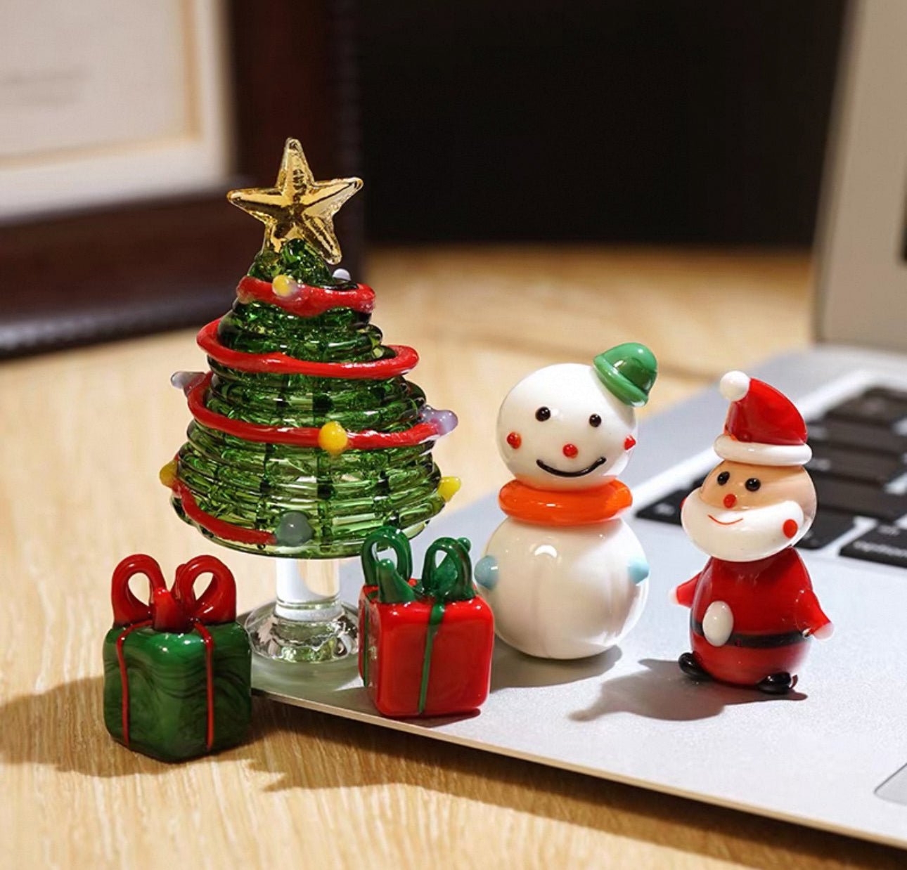 聖誕手工玻璃小擺件