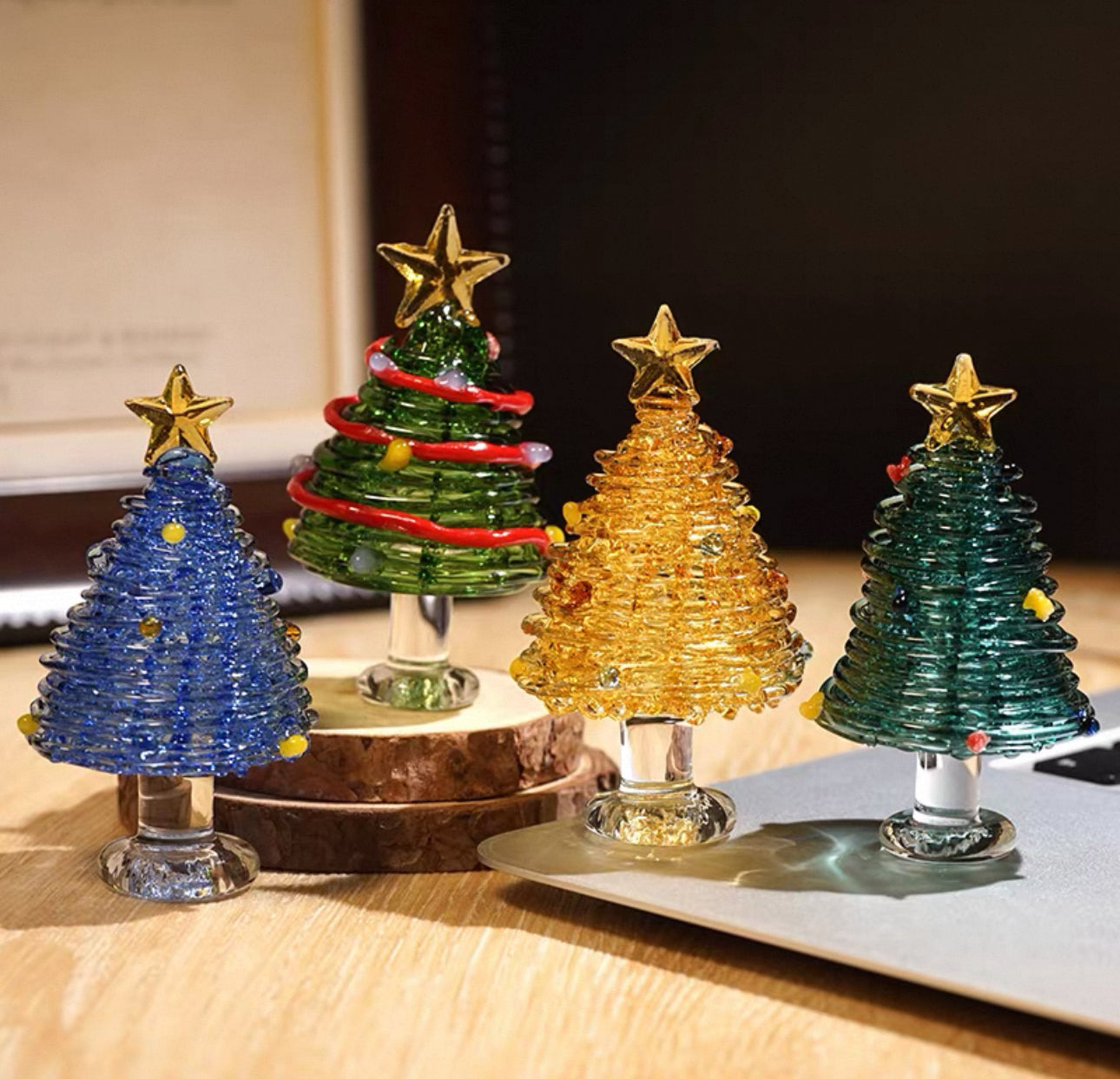 聖誕手工玻璃小擺件