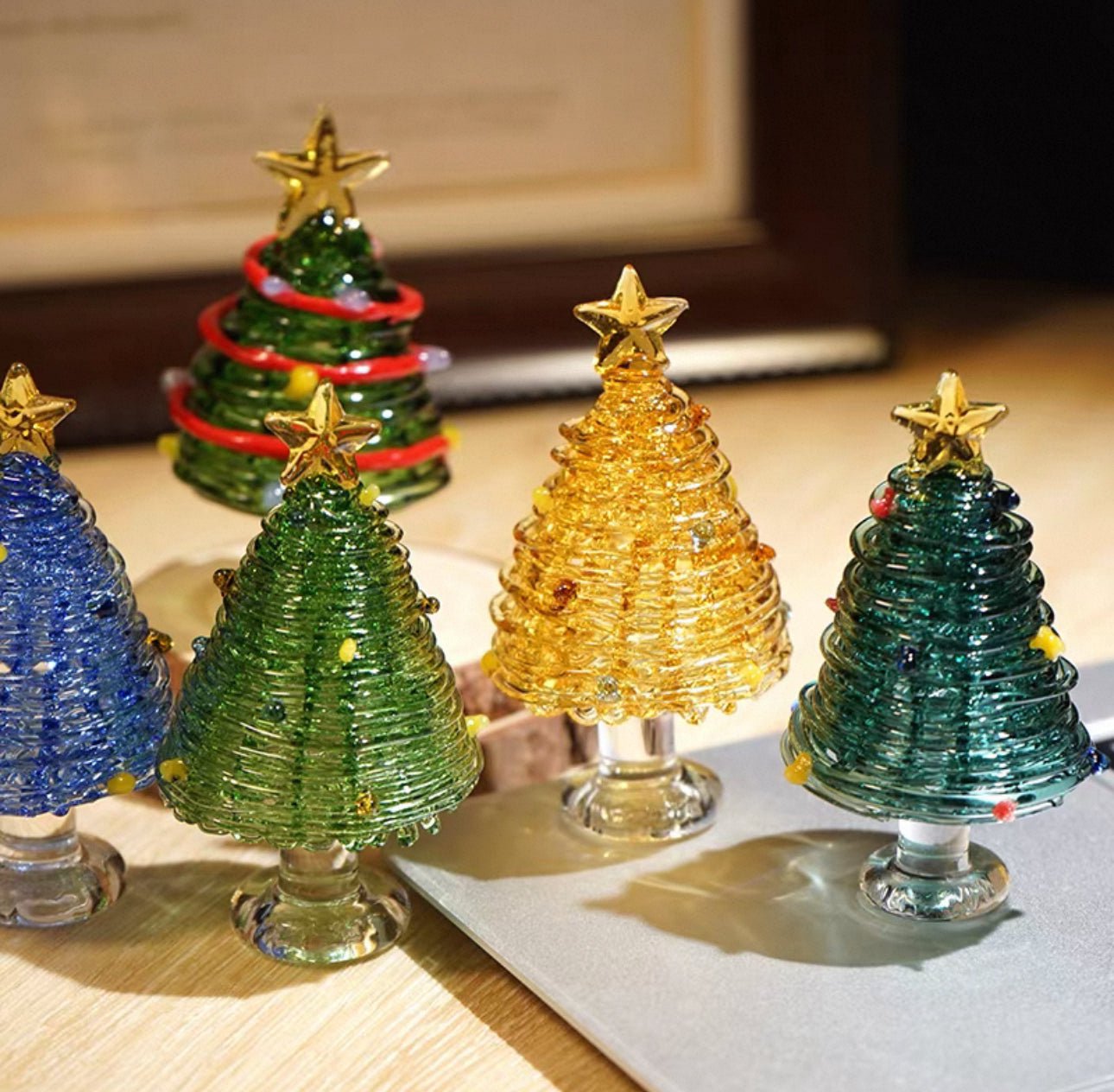 聖誕手工玻璃小擺件