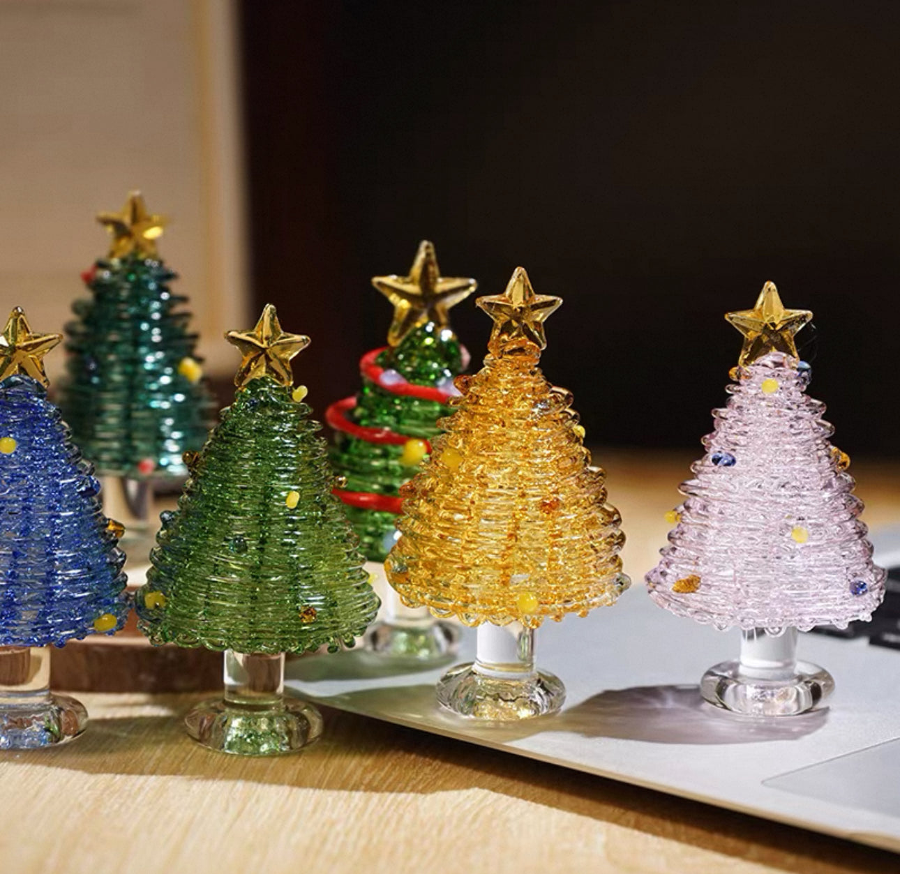 聖誕手工玻璃小擺件