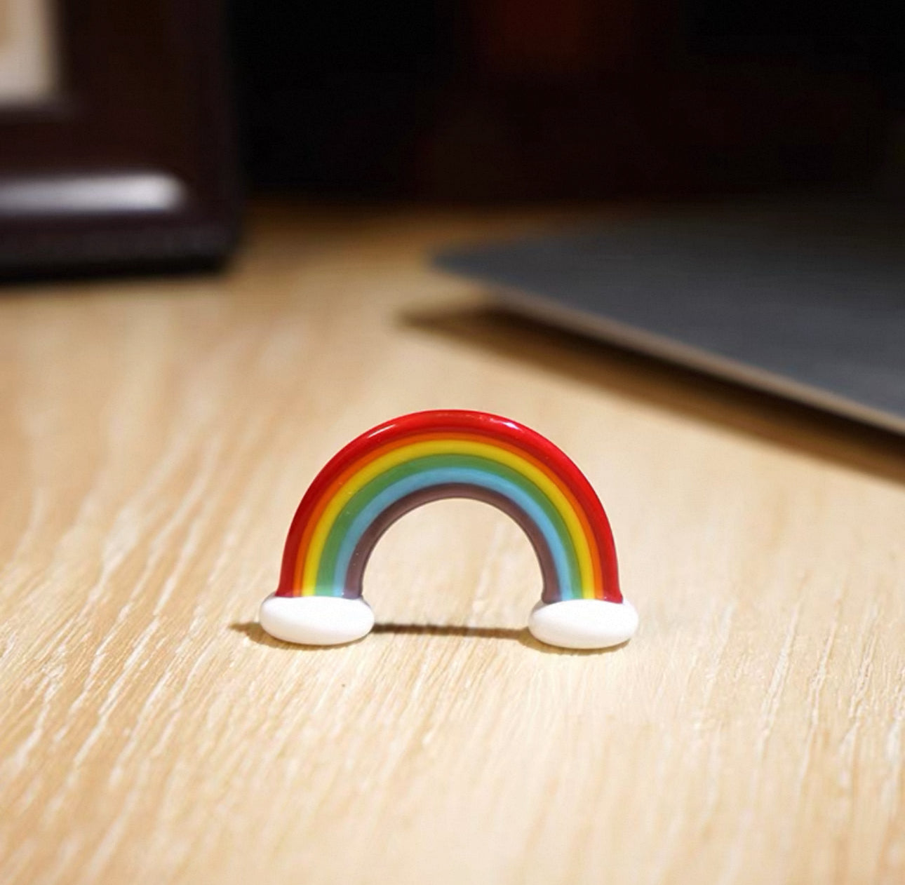 瑜珈聖誕老人琉璃擺件