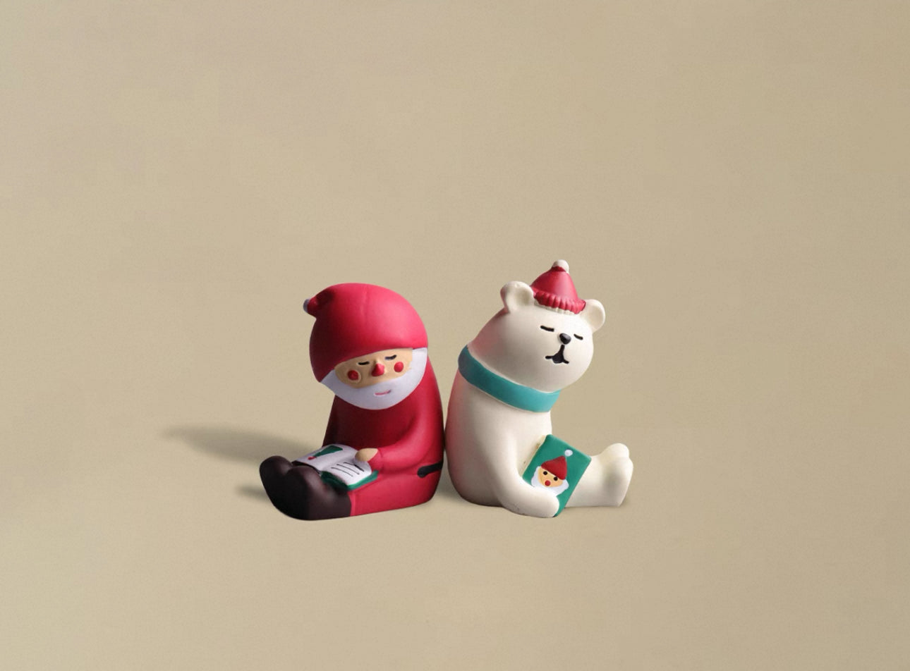 結他聖誕貓咪小擺件