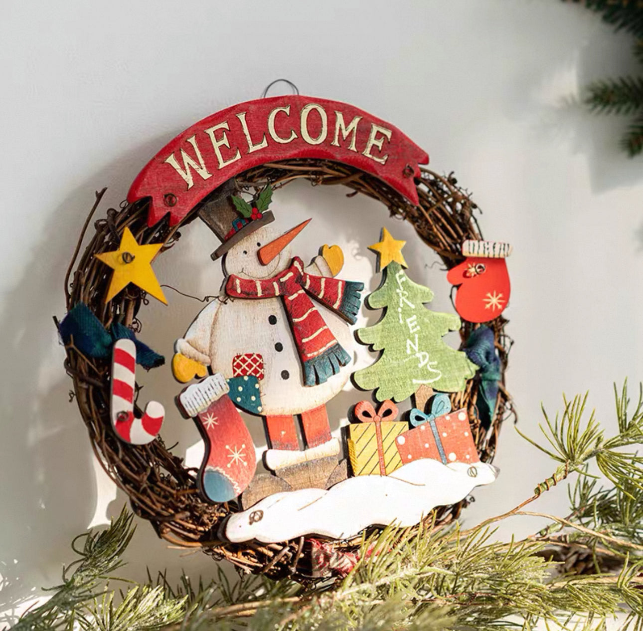 聖誕歡迎門牌