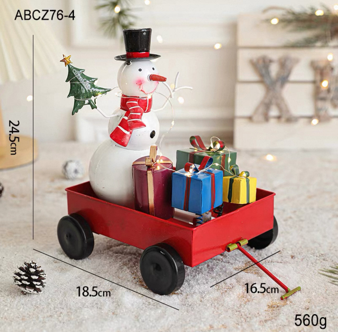 鐵藝聖誕車擺設