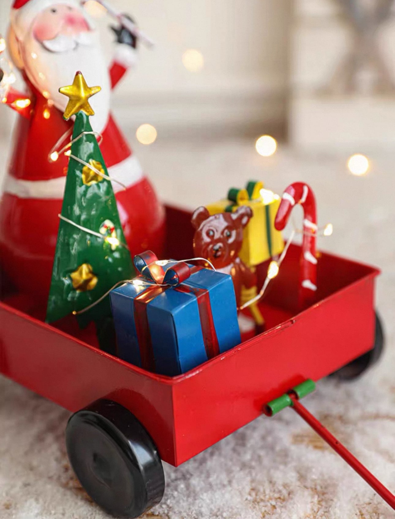 鐵藝聖誕車擺設