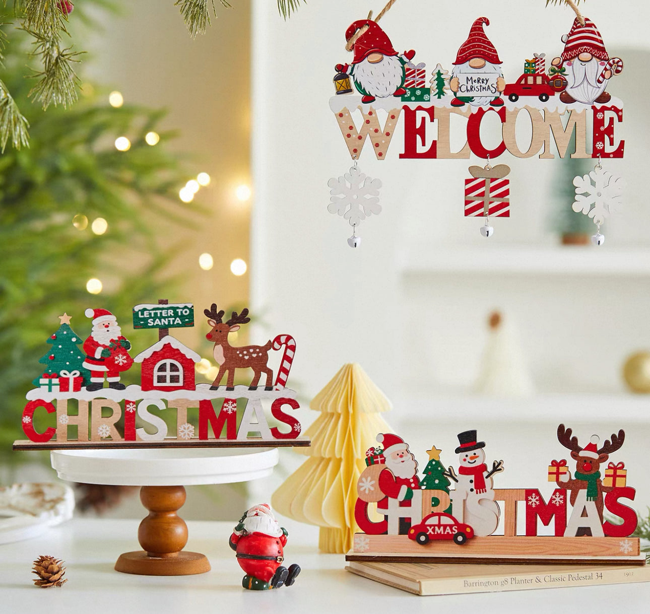 聖誕木質字母牌