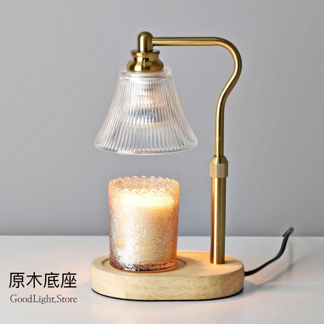 鈴蘭玻璃融蠟燈