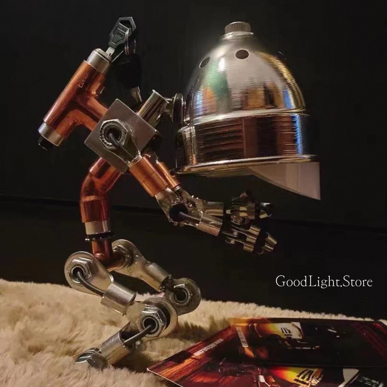 龐克機器人融蠟燈