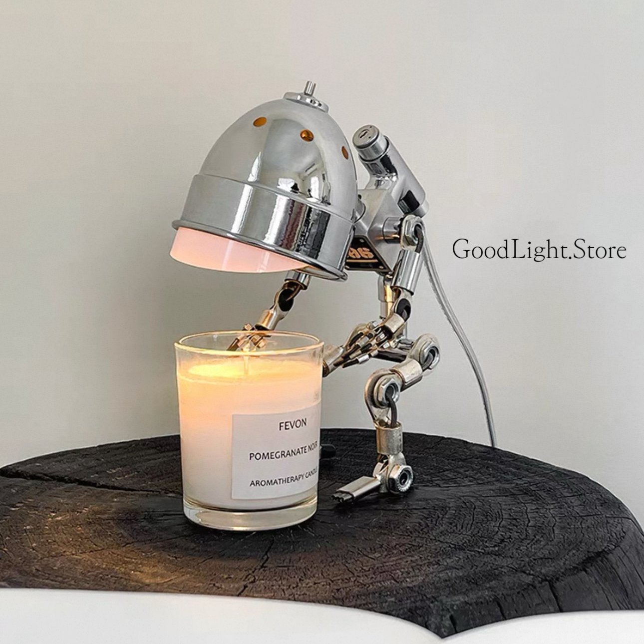 龐克機器人融蠟燈