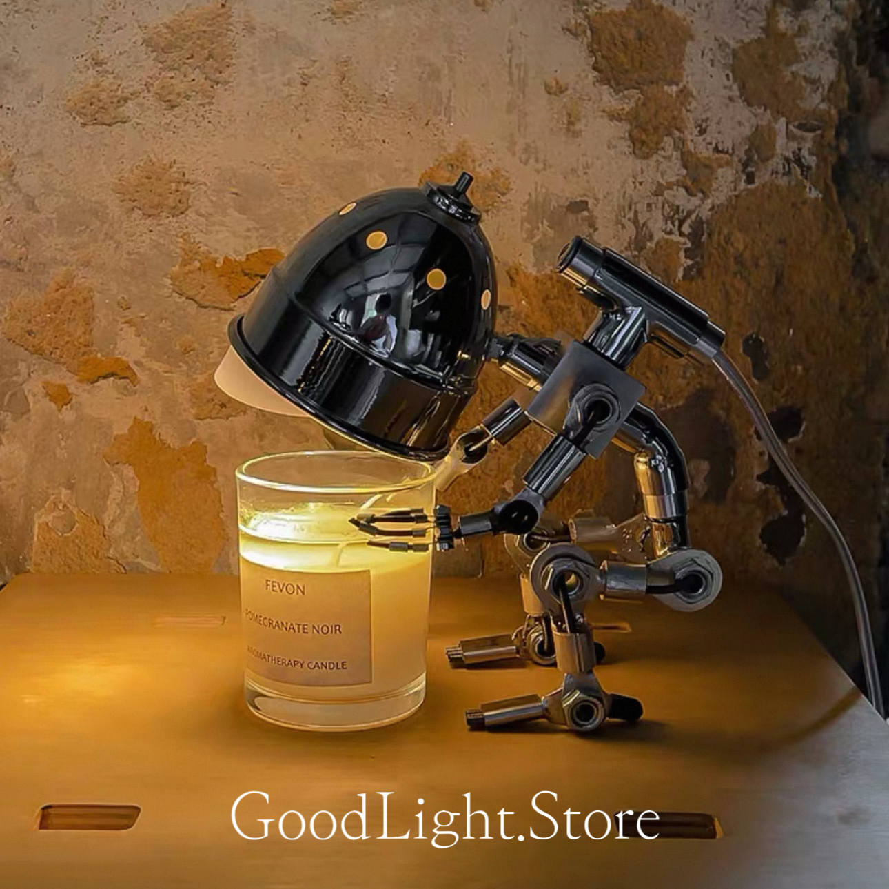 龐克機器人融蠟燈