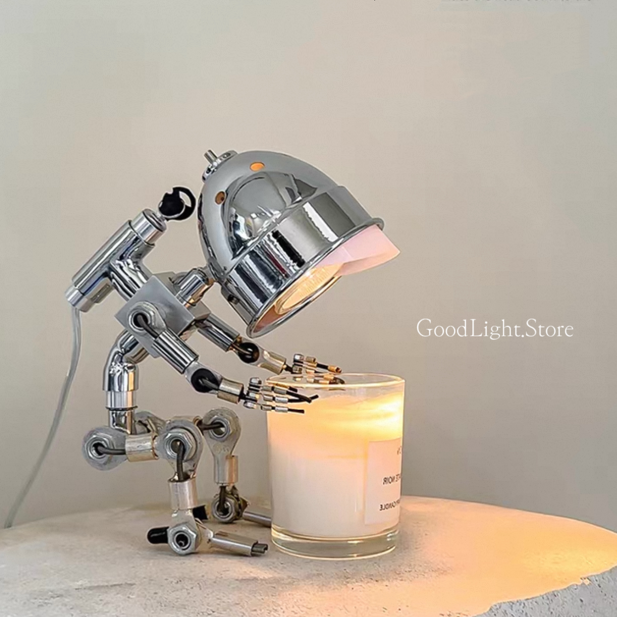 龐克機器人融蠟燈