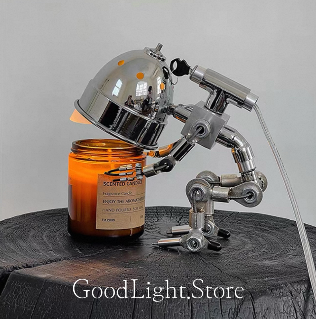 龐克機器人融蠟燈