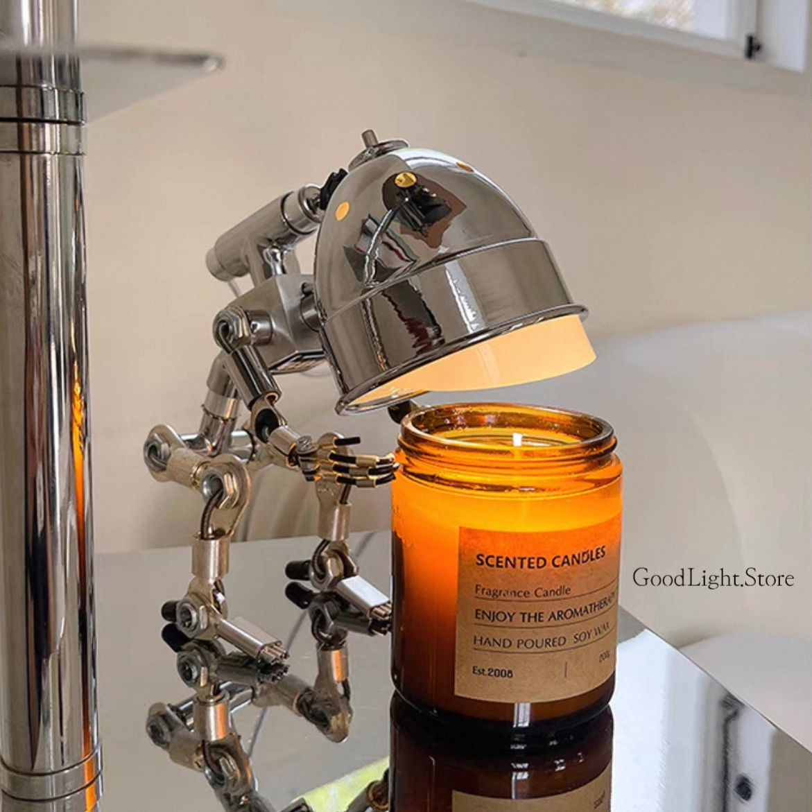 龐克機器人融蠟燈