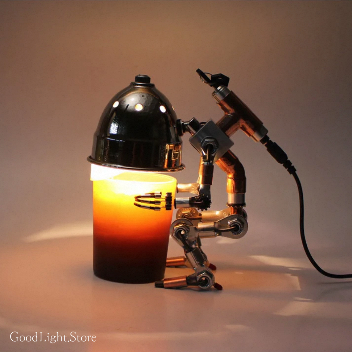 龐克機器人融蠟燈