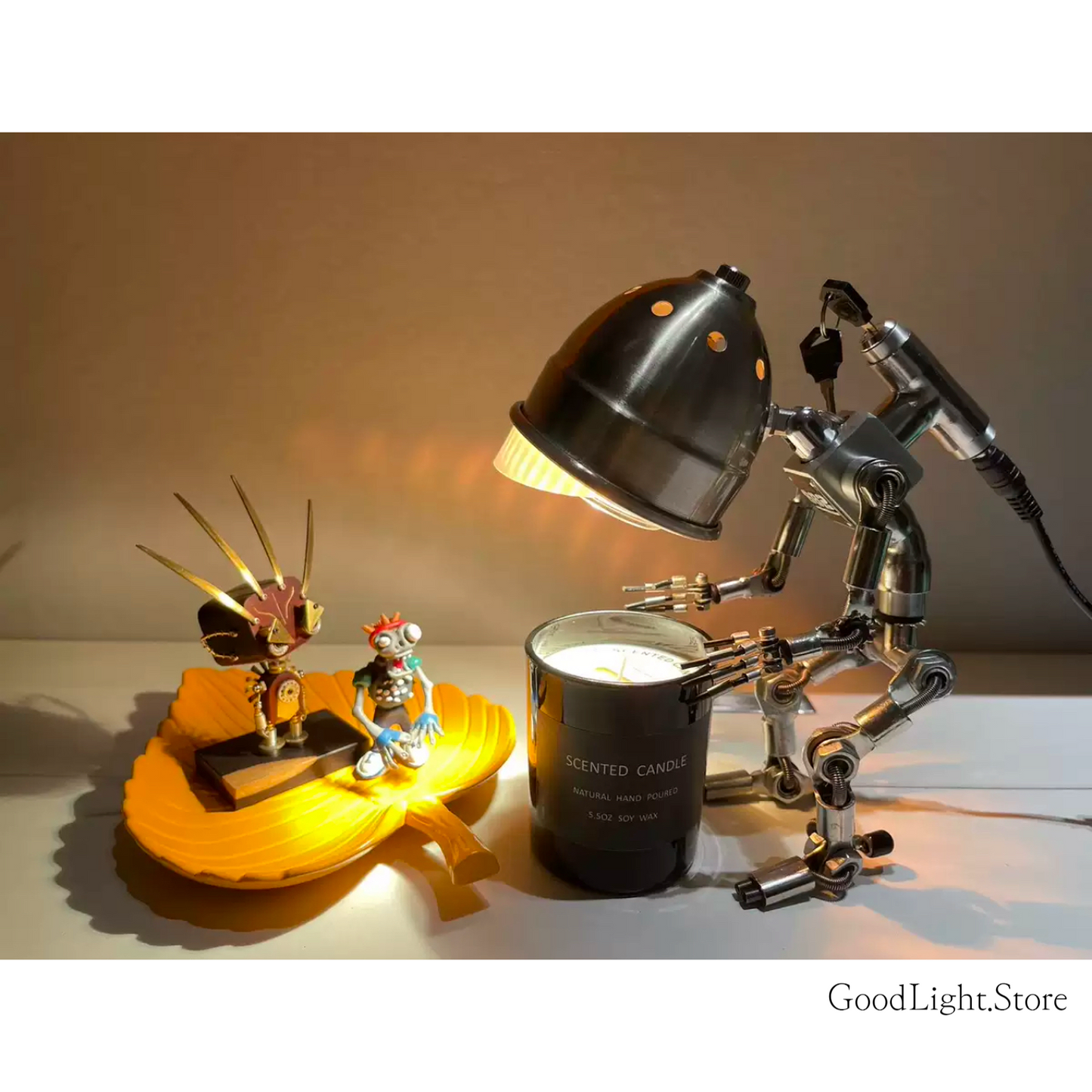 龐克機器人融蠟燈