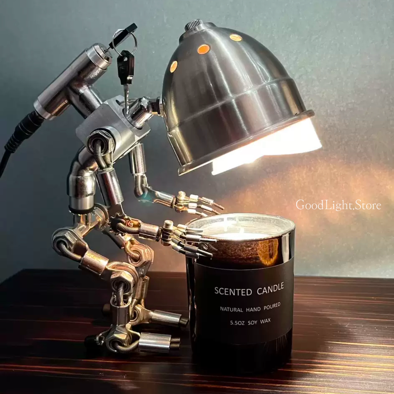 龐克機器人融蠟燈