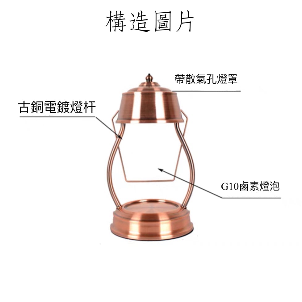 復古美式古銅融蠟燈