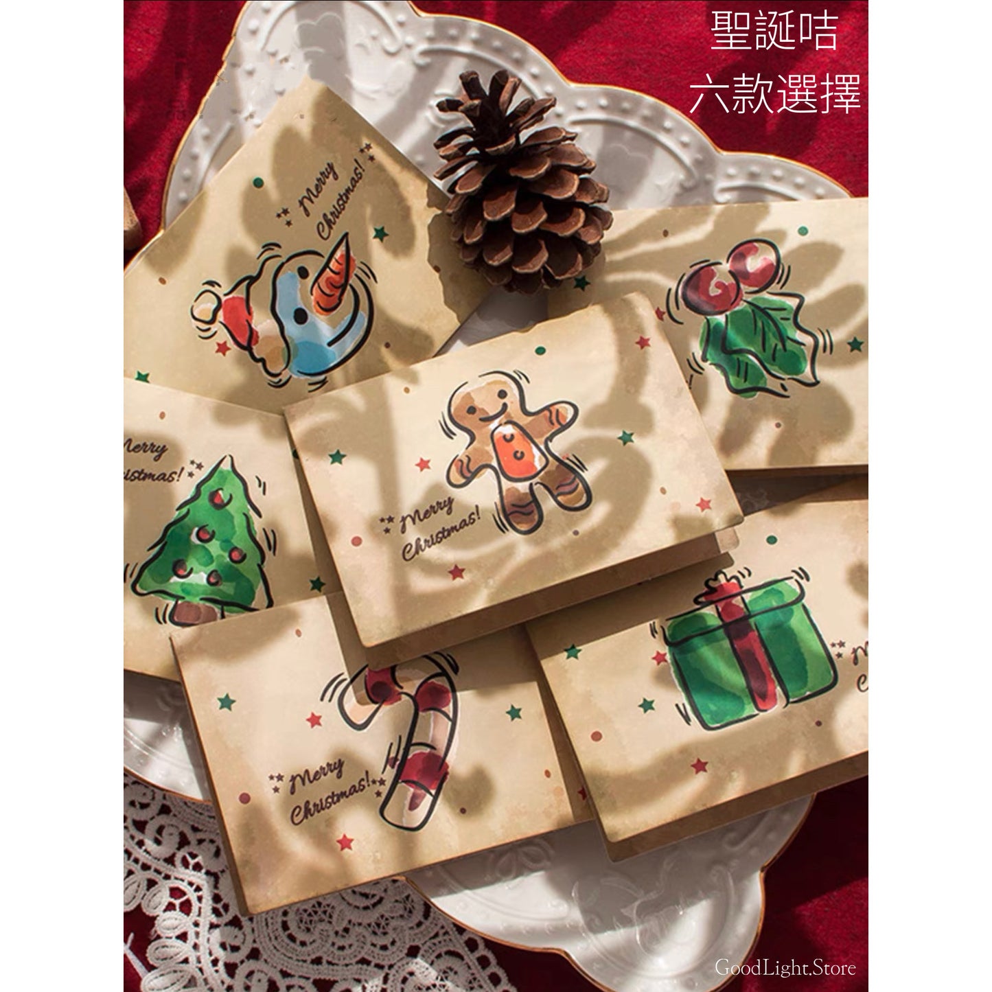 手繪風格聖誕咭