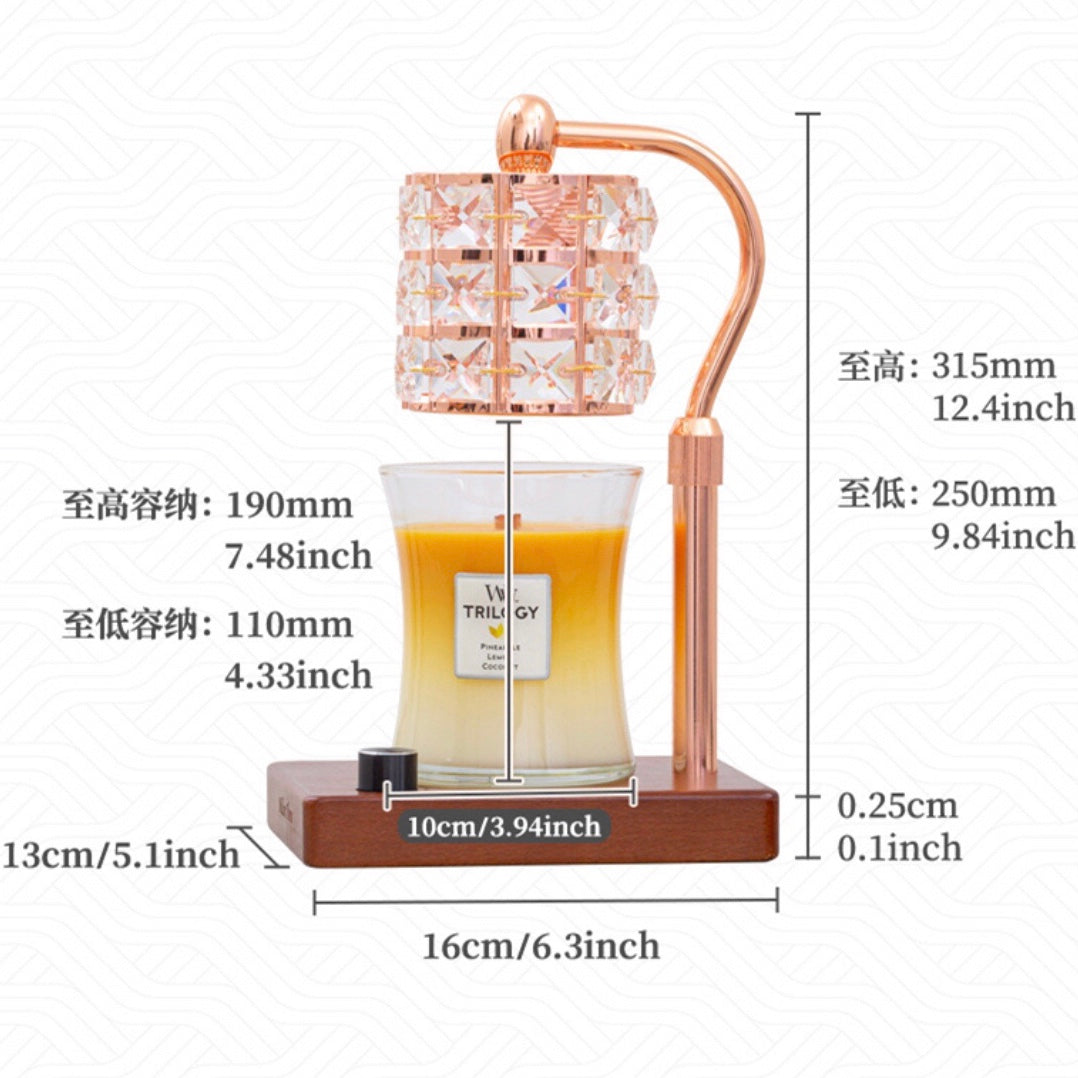 歐式古典水晶融蠟燈
