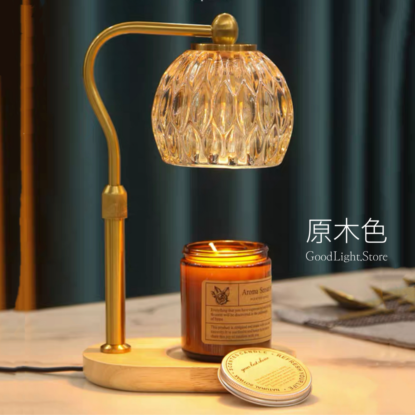 歐式古典水晶球融蠟燈