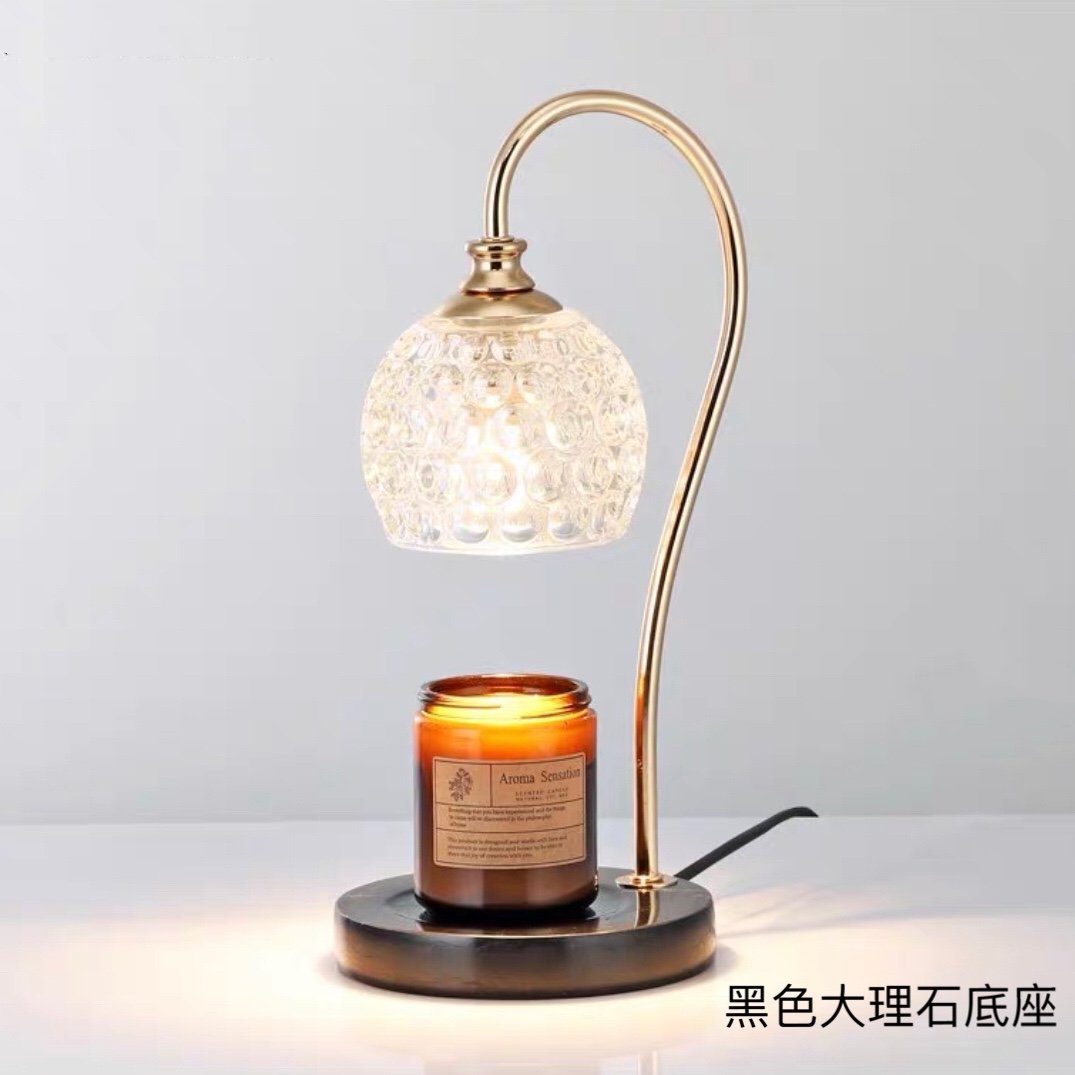 白大理石水晶融蠟燈