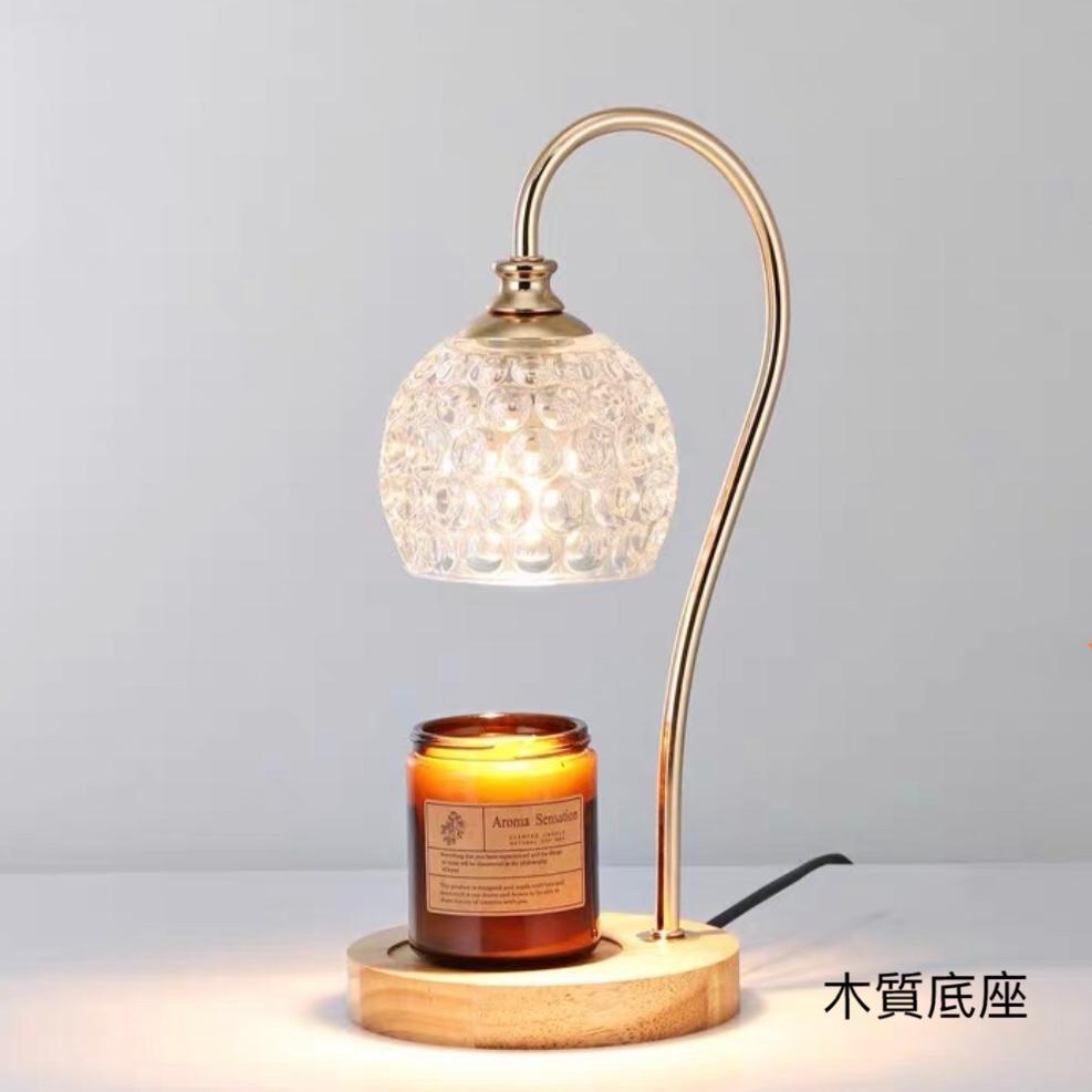 白大理石水晶融蠟燈